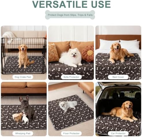Eterish Washable Pee Pads for Dogs Extra Large 48'' x 60'' 2 Pack