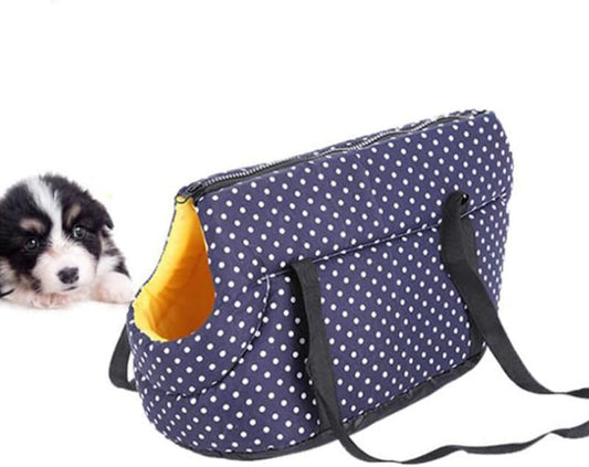 Mikikit Pet Shoulder Bag Portable Pet Bag Backpack Dog Travel for Carrying Pets Breathable Scratch-Resistant Storage Pouch Foldable Shoulder Strap Zipper Access 13.77X8.66X7.87In