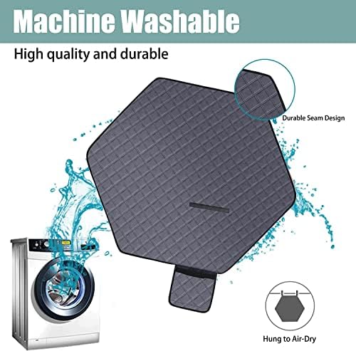 47' Hexagon Washable Guinea Pig Playpen Mat Leakproof Anti-Slip