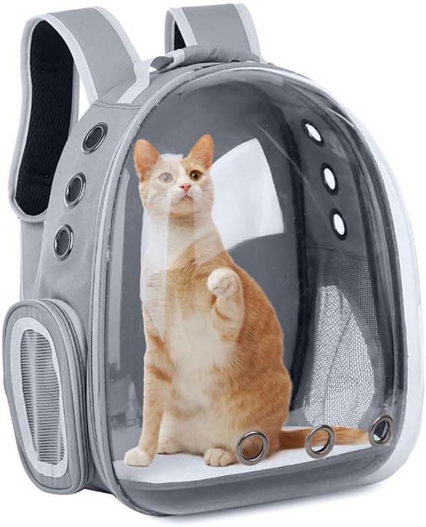Soft Cat Carrier Backpack with Hole- Lightweight Dog Bag Carrier for Pets, Breathable Hard Cat Carrier for Travel