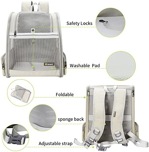 Texsens Innovative Traveler Bubble Backpack Pet Carriers for Cats and Dogs