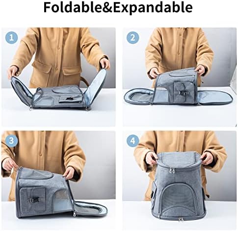 Cat Backpack Carrier- Small Dog Backpack Carrier Pet Carrier Backpack, Breathable and Cool Cat Travel Backpack, Suitable for Hiking, Traveling, Camping