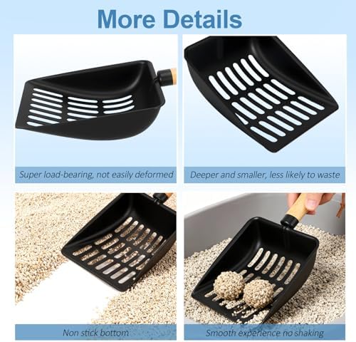 Cat Litter Scoop, Metal Litter Scoop, Short