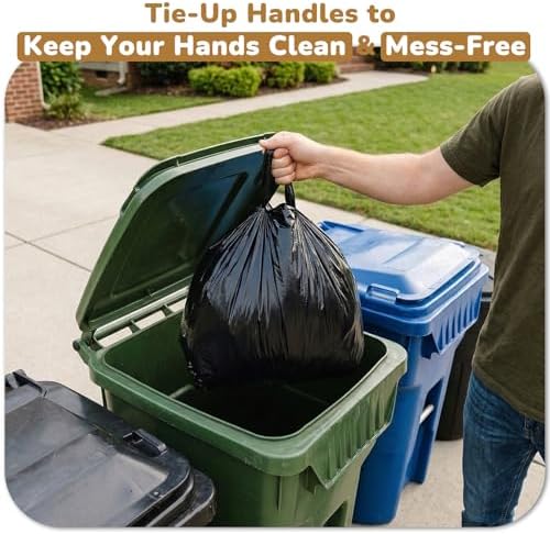 Dog Poop Bags with Handles Compatible with Arm and Hammer Pooper Scooper