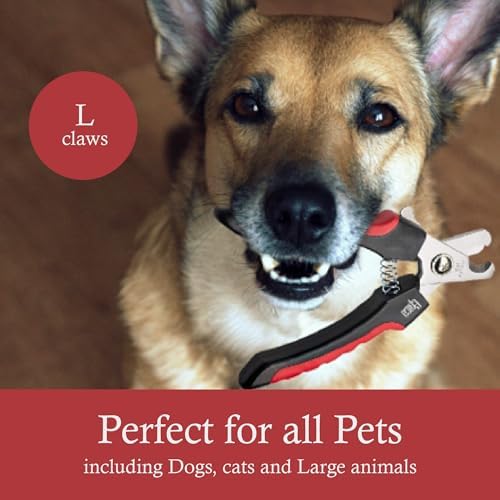 Epica Dog and Cat Nail Clippers, Claw Trimmer, Safety Guard, Easy & Safe