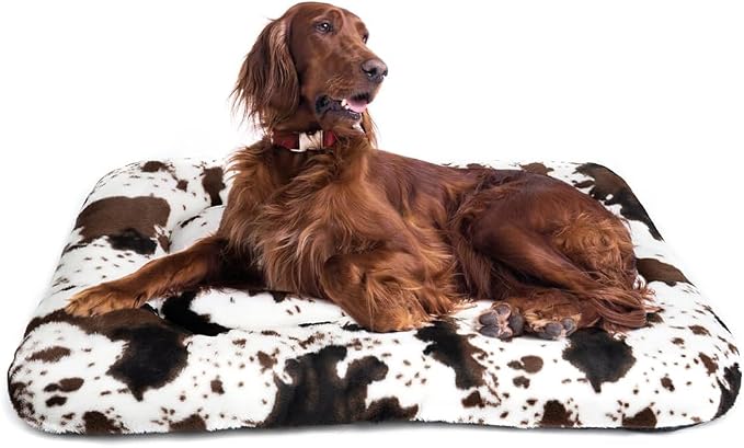 Crate Pad Soft Dog Bed Mat - Anti Slip Kennel Pad for Large Dogs