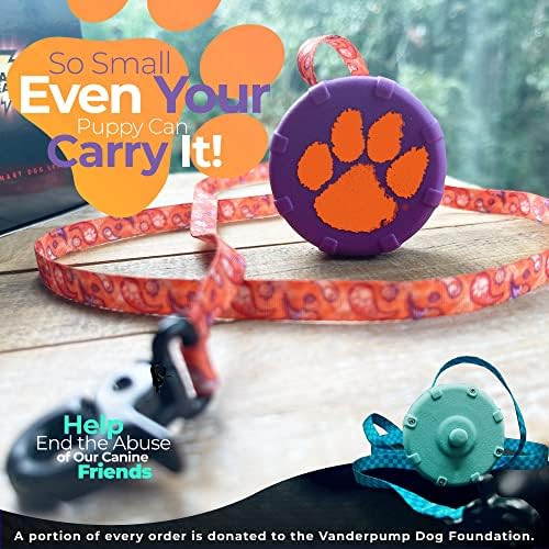 Tiger Paw + Free Bonus Leash! Wearable Mini Adjustable Dog Leash for Hiking, Training & Adventure - Powerful Lightweight, Retractable Keychain Clip. Durable & Comfort Grip for Walking Convenience.