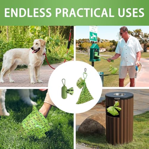 HZDHCLH Dog Poop Bags 540 Count Extra Thick Lavender Scented Pet Waste Bags