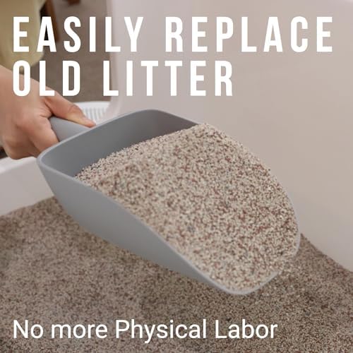 Extra Big Multipurpose Scoop– Solid Deep Scooper for Any Household – Disposing/Replacing Litter – Big Size Animal Pet Food Shovel – 44oz