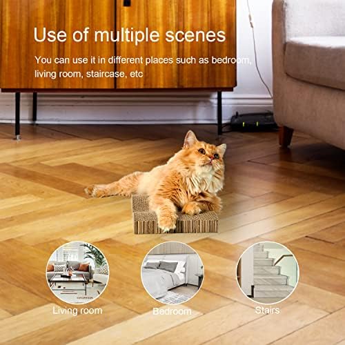Cat Scratcher Pad Cardboard Scratch Box for Indoor Cats and Kittens