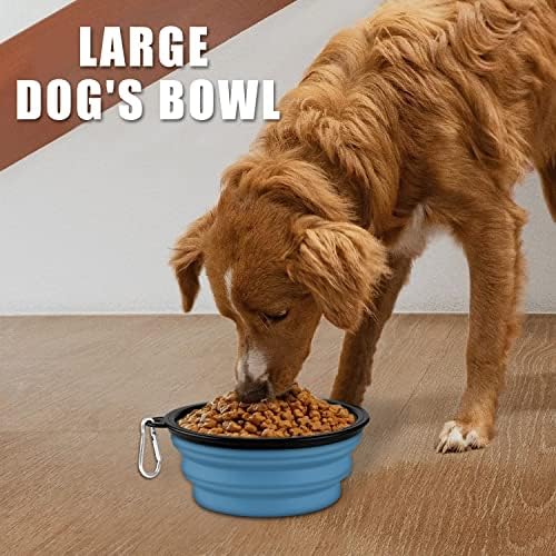 Collapsible Dog Bowl, Lightweight and Portable, Ideal for Outdoor, Camping, Hiking, Suitable for Dogs