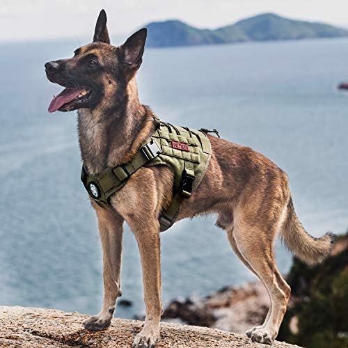 OneTigris Tactical Dog Harness Vest No-Pull Service Dog Vest for Large Dogs