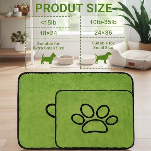 Reusable Washable Dog Pee Pads, Leakproof Puppy Pad（24"x 18"