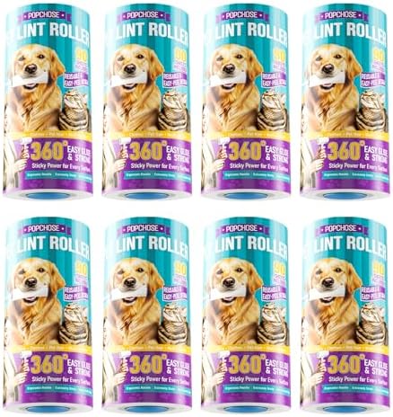 POPCHOSE Lint Roller for Pet Hair Extra Sticky, 720 Sheets