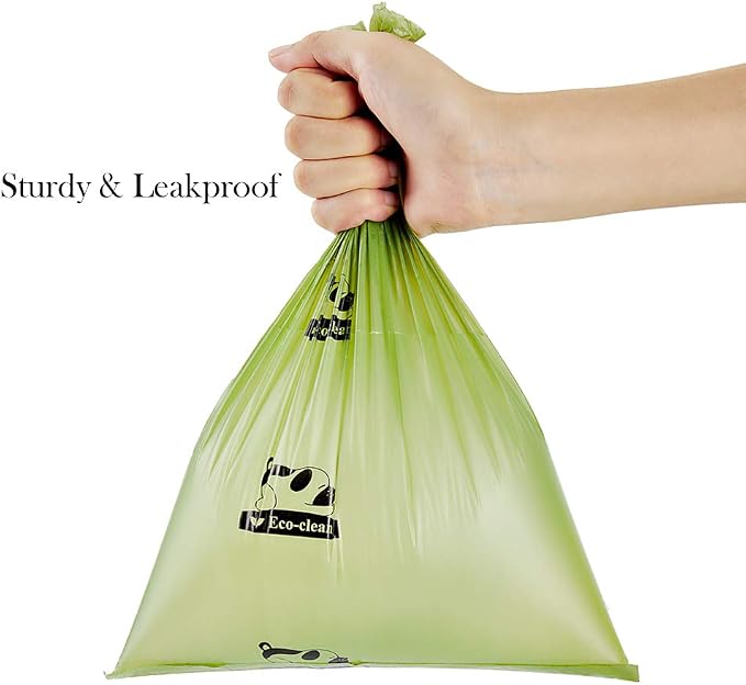 ECO-CLEAN Poop Bags Biodegradable, 16 Rolls/240 Bags, Dog Waste Bags, Unscented, Leak-Proof, Easy Tear- Off