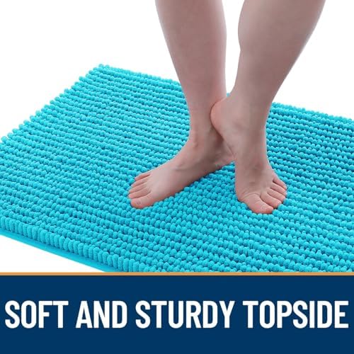 OLANLY Dog Door Mat for Muddy Paws 44x24, Extra Absorbent Chenille Mud Mat
