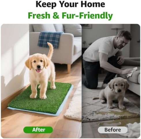 Artificial Grass Pee Pads for Dogs Puppy Potty Training to Pee and Poop