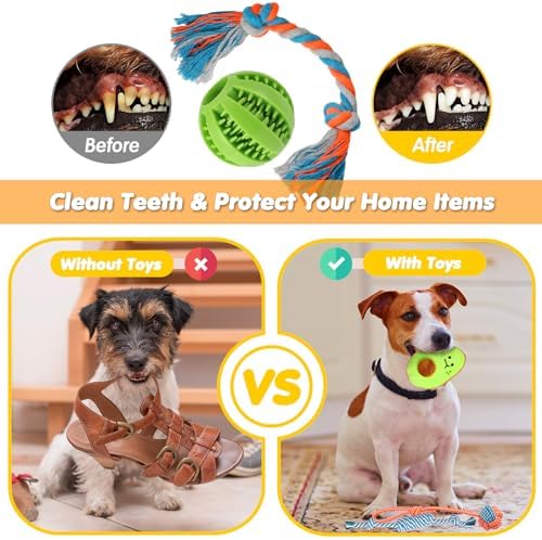 Zeaxuie 25 Pack Luxury Dog Chew Toys, Puppy Toys for Teething Small Dogs