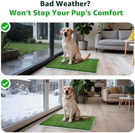 Replacement Artificial Grass Pee Pads for Dogs Potty Training to Pee & Poop