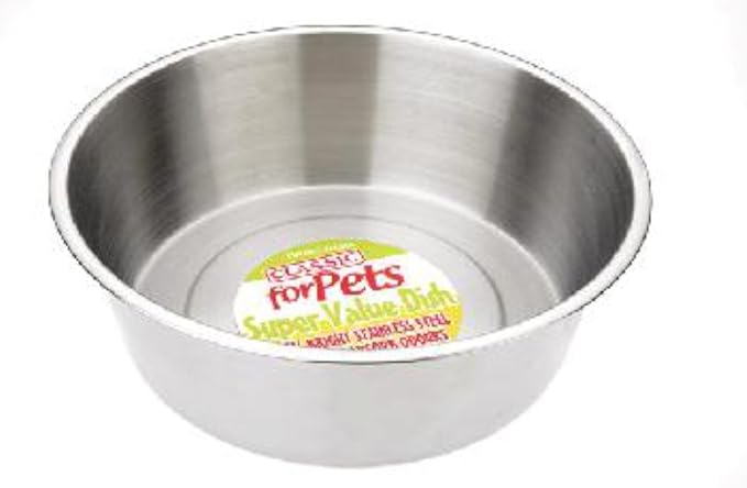 Classic Pet Products Classic Super Value Stainless Steel Dish, 9500 ml