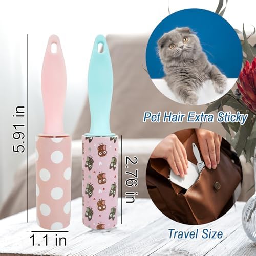 8 Pcs Mini Lint Roller, Lint Roller for Travel Size