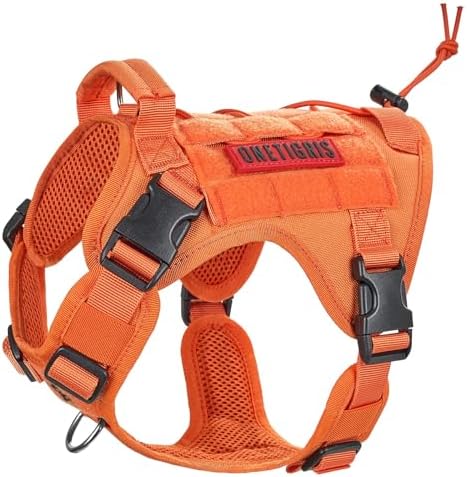 OneTigris Tactical Dog Harness Vest No-Pull Service Dog Vest for Small Dogs