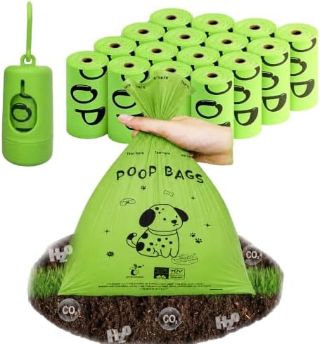 Biodegradable Dog Poop Bags, 240 Bags with Free Dispenser