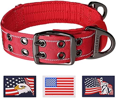 ADITYNA Heavy Duty Dog Collar for Extra-Large Dogs with Traffic Handle