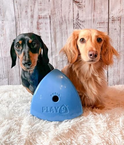 Roolo - Dog Treat Dispenser Toy (Blue), Teething Toys for All Breeds