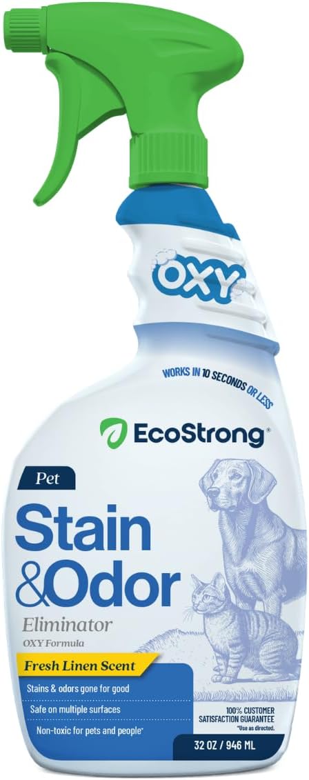 Oxy Pet Carpet Cleaner Spray | Pet Stain Remover for Pet Urine, Cat Pee, Dog Poop | Deep Spot Treating Action on Carpeting, Upholstery, Laundry, Pet Beds & More (32 Fl Oz)