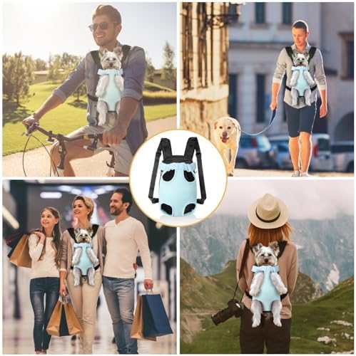 YUDODO Pet Dog Carrier Backpack Adjustable Front Carrier for Small Dog Cat