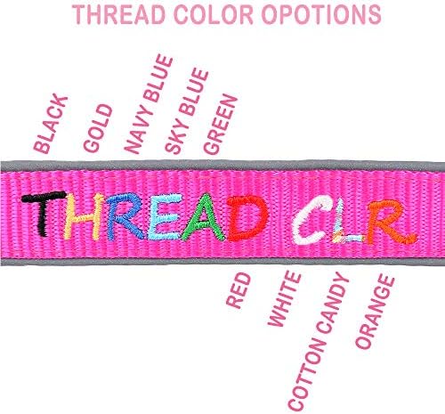 Personalized Dog Collar, Custom Embroidered with Pet Name and Phone Number
