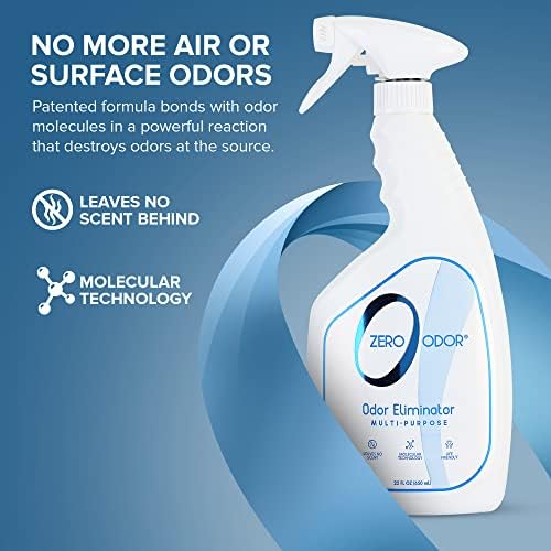 Zero Odor Multi-Purpose Odor Eliminator, Fabric & Room Deodorizer, 22 oz