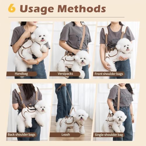 Personalized Name Pet Purse Carrier, Head-Out Tote for Small Dogs & Cats