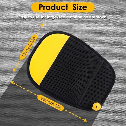 SAWMONG Pet Hair Remover Gloves 2-Pack – Extra-Wide Static Dog & Cat Hair Remover for Couch, Carpet, Clothes & Car Seats, Reusable Lint Roller Alternative