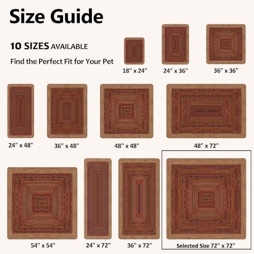 Washable Pee Pads for Dogs 72"x72" 2 Pack Reusable Puppy Potty Pad