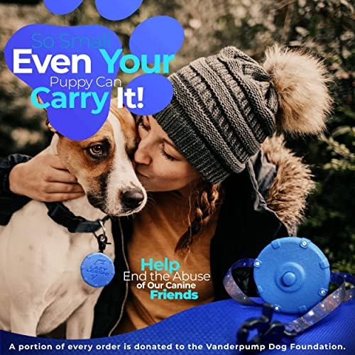 Galaxy Blue + Free Bonus Leash! Wearable Mini Adjustable Dog Leash for Hiking, Training & Adventure. Powerful Lightweight 36" Retractable Keychain Clip. Durable & Comfort Grip for Off Leash Walking.