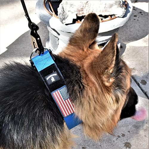 2" Wide Tactical Dog Collar Quick Release Metal Buckle D-Ring M-L-XL Dogs