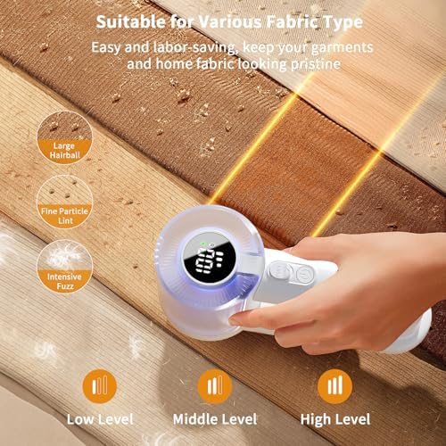 coldSky Large Fabric Shaver, 2-in-1 Electric Fabric Shaver & Lint Remover