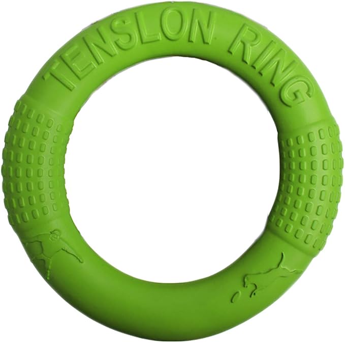 Dog Disc Toy Flying Ring Pets Flying Disc Dog Chew Toys Non-Toxic Fitness Ring Dogs DT103 Green 10.8 inch