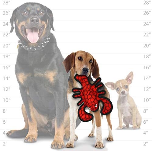 TUFFY® 3 Pack Gear Ring Duck Lobster Small Ultra Durable Plush Dog Toys