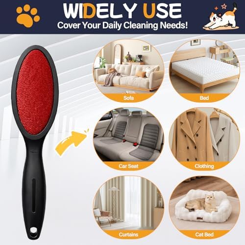 Magic Lint Remover Brush for Pet Hair, Reusable, 3 Pack
