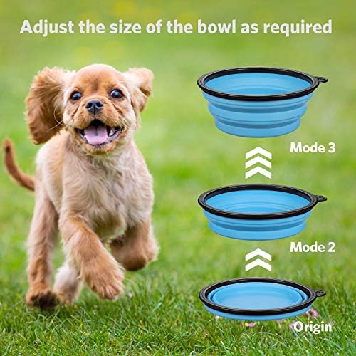 ME.FAN Collapsible Dog Bowl for Travel (12oz), 6 Pack