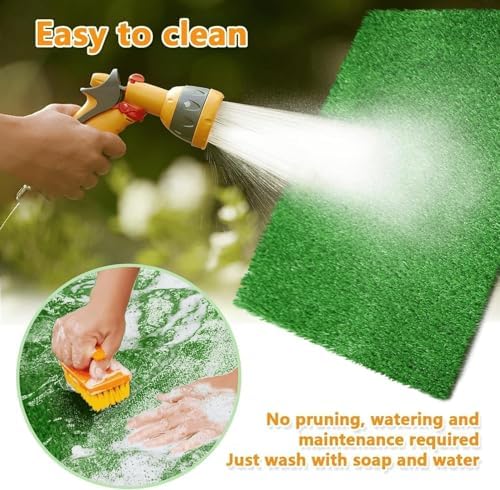 Artificial Grass Rug Turf for Dogs Indoor Outdoor Fake Grass for Dogs Potty Training Area Patio Lawn Decoration (59.1 x 39.3 Inch (Pack of 1))