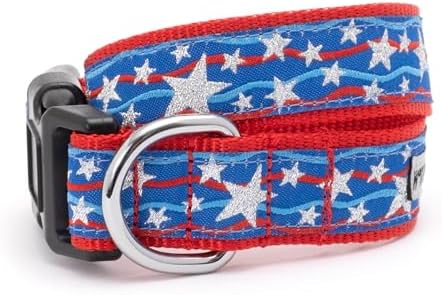 THE WORTHY DOG Summer Print, Adjustable Dog Collar, Large Dogs, Stars