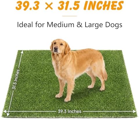 Ondware Grass Pee Pads for Dogs Potty 39.3×31.5 Inches Fake Grass Pee Pad