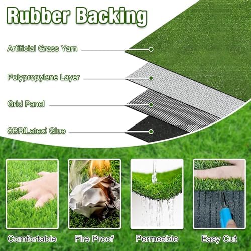 GLOBREEN Fake Grass Pee Pads for Dogs Potty - 2FTx8FT Reusable Turf Runner