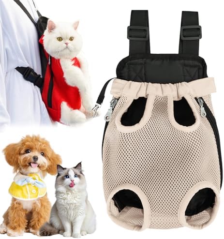 Celery Pets Pet Travel Leg-Out Backpack for Cats, Celery Pets Cat Carrier, Dog Carriers for Small Dogs Pet Backpack Carriers for Travel Hiking Cycling (Beige,Medium)