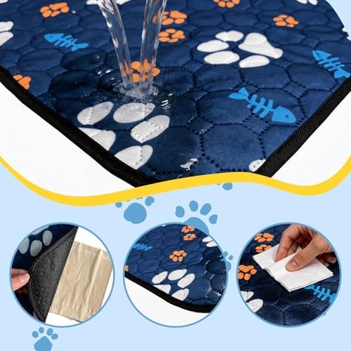 Washable Dog Pee Pads, Waterproof Training Mat,Large