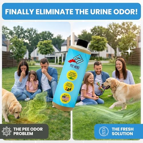 Pee Hero Outdoor Pet Urine Odor Eliminator, 16 oz Concentrate + Sprayer